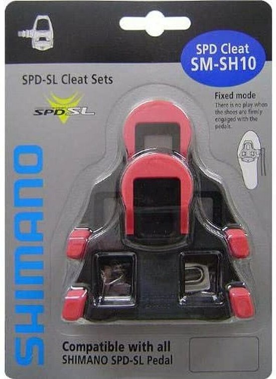Shimano SPD-SL Schoenplaatje - Rood van Shimano — afbeelding 2