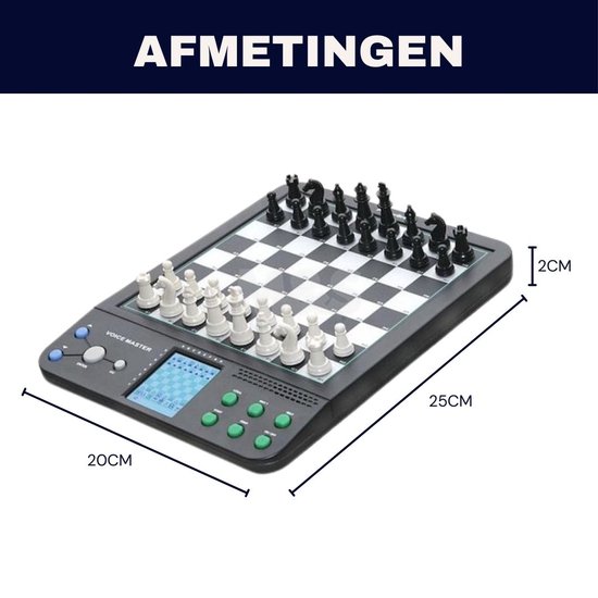 Jeu D'échecs électronique Vocal Teac - Ordinateur D'échecs Pour Adultes Et Enfants (6+)