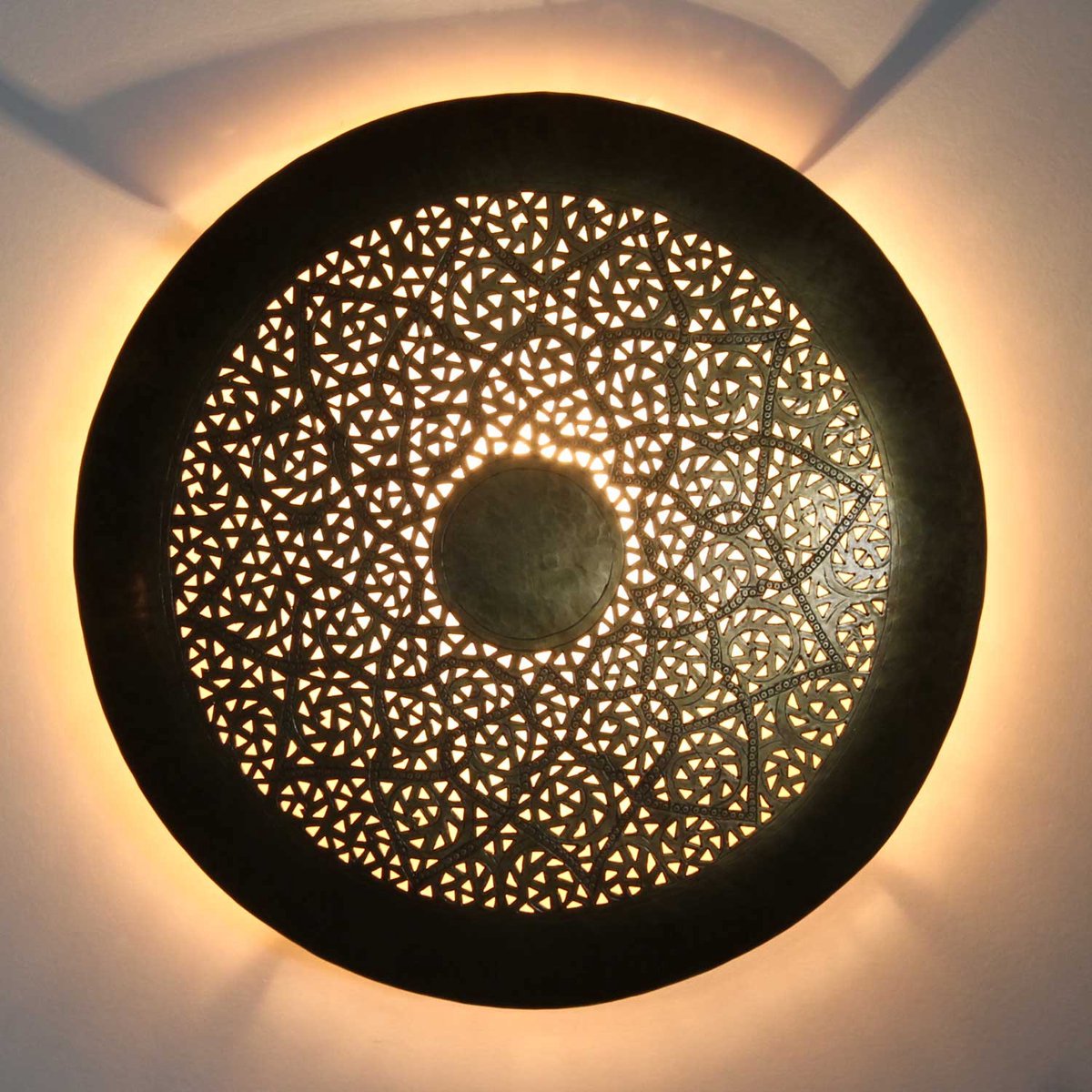Messing wandlamp Hilal Small
