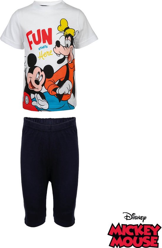 Short Mickey et Dingo 100% coton Pyjama Mickey Mouse taille