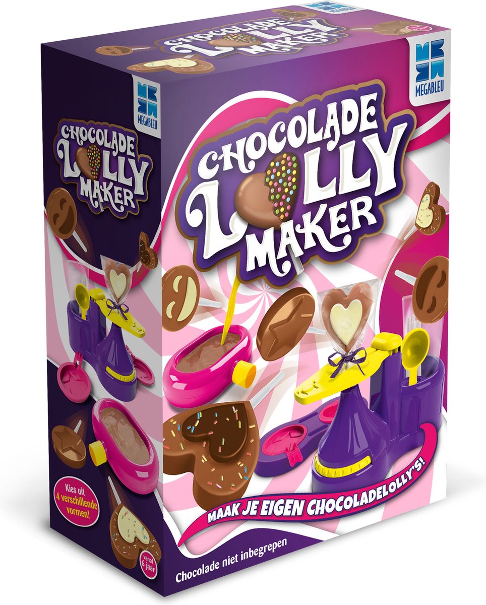 Megableu Chocolade Lolly Maker - Creatief Speelgoed met Chocolade - Maak Je Eigen Chocolade Lolly's - Knutselset voor Kinderen - Vanaf 6 Jaar - Origineel Cadeau — afbeelding 2