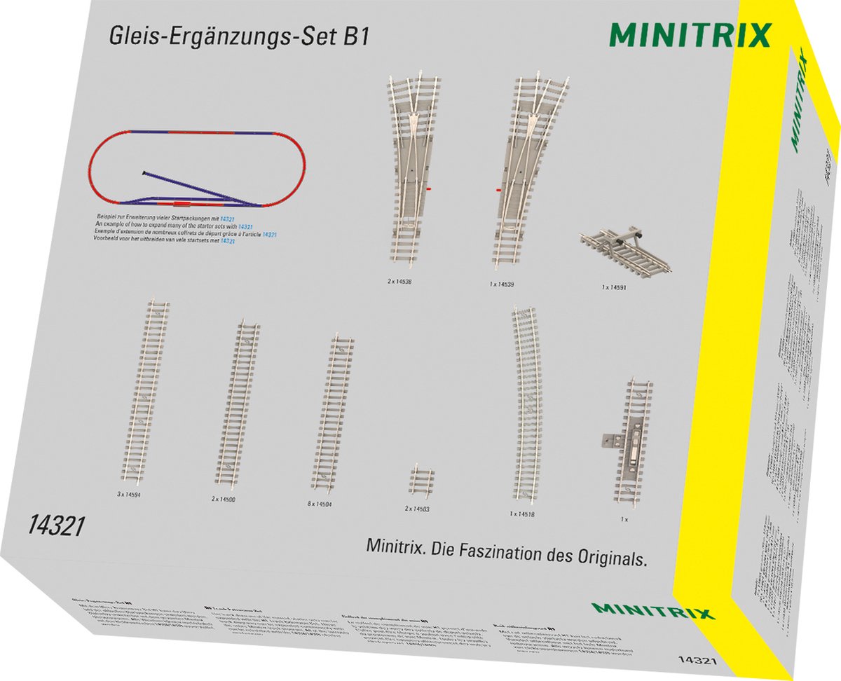 Minitrix Rail-uitbreidingsset b1