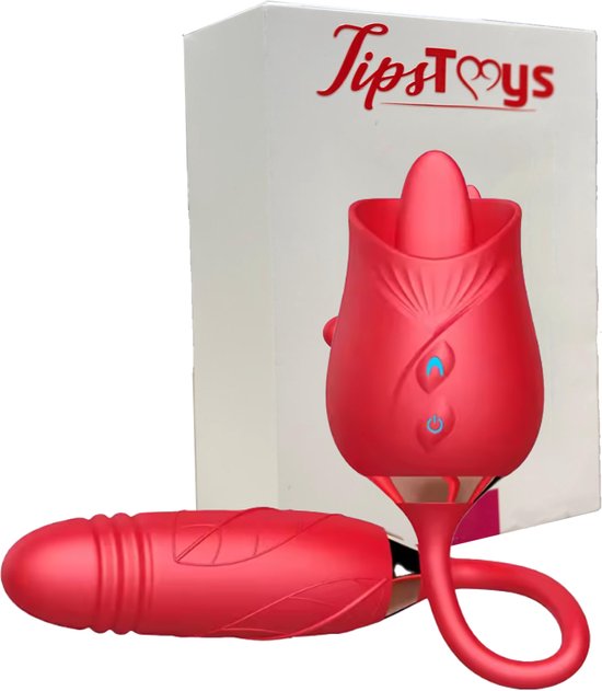 TipsToys '2 en1' Vibromasseur Oeuf Vibrant Clitoris Silencieux Sucer La  Langue... | bol