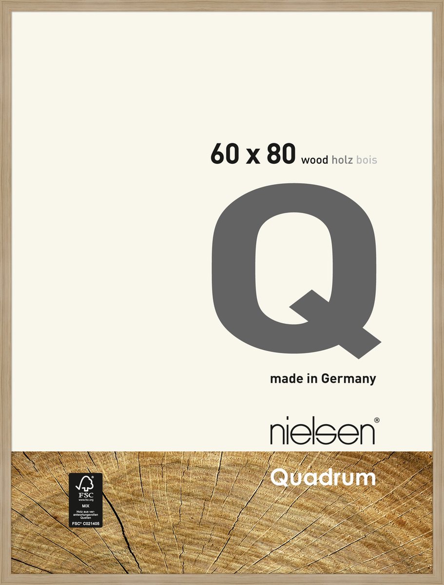 Nielsen Quadrum Houten Wissellijst Oak 60x80cm Eiken