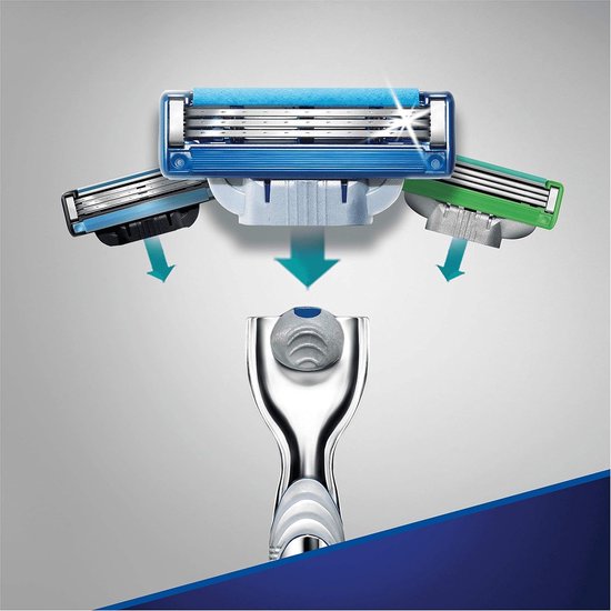 Gillette Mach3 Turbo Scheerapparaat en 2 navullingen