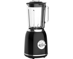 Blender - Smoothie - Zwart - Retro - OldScool - 600W 1.5 liter - 2 snelheden - pulse