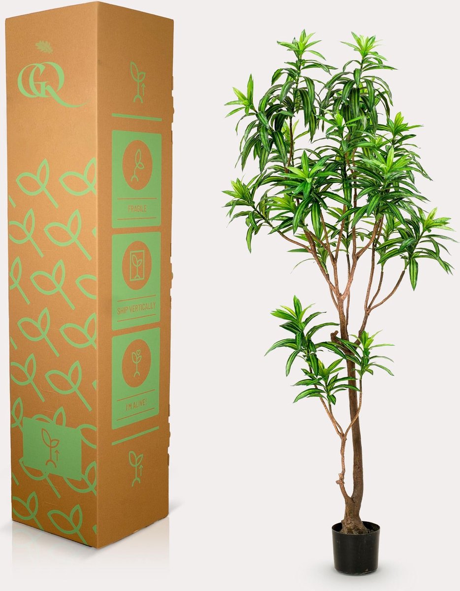 Kunstplant - Dracaena - Drakenboom - 190 cm