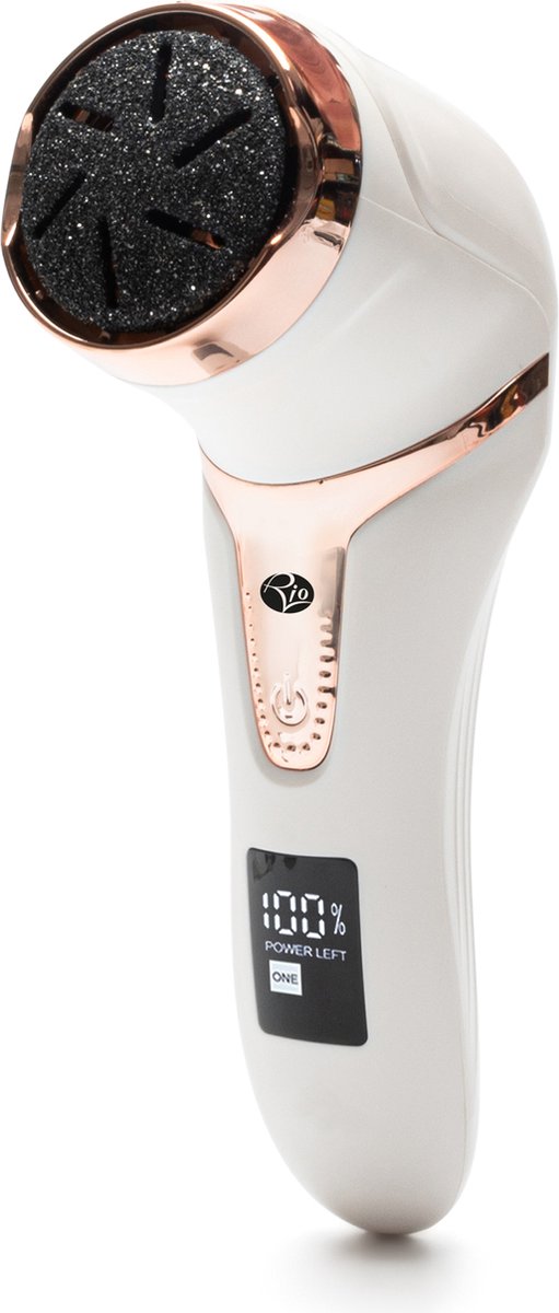 Goedkoopste Rio PEDI5 - Elektrische Eeltverwijderaar met Stofzuigsysteem - LED scherm - Incl 3 eeltschijven