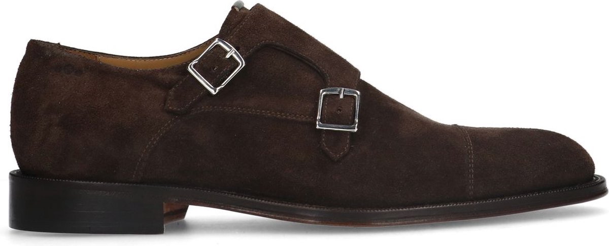 Heritage - Heren - Bruine suède gespschoenen - Maat 42