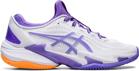 Women s White And Purple Asics Court Ff 3 Clay bol