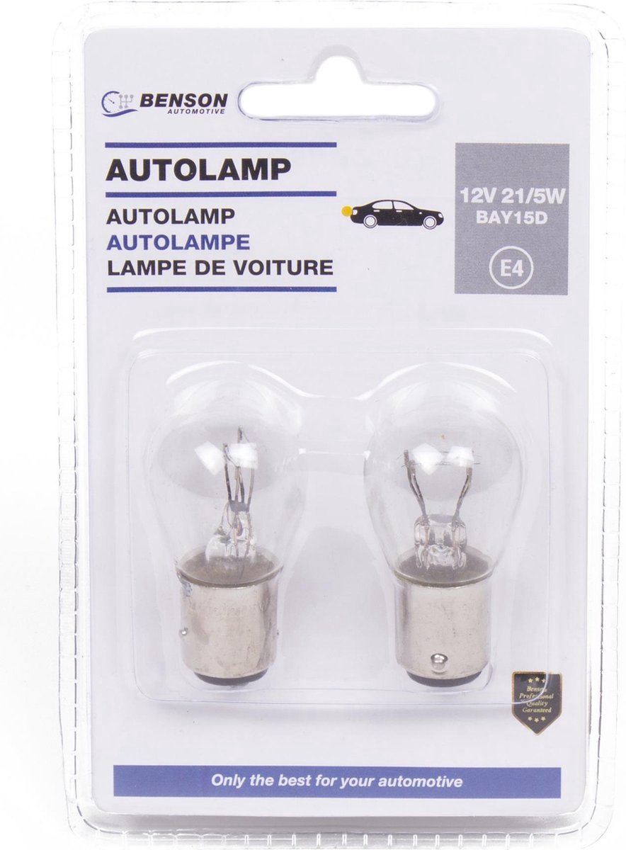 autolamp 12 volt 21/5w 2st wit - lamp - autolamp - gloeilamp - autoverlichting