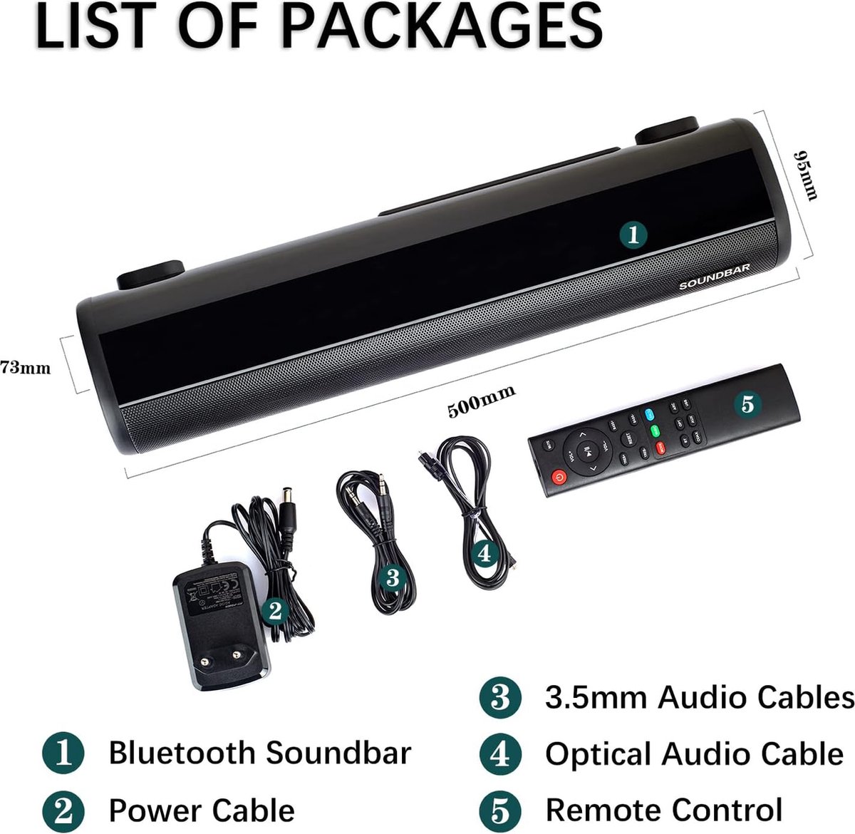 Mini Gaming Soundbar met Subwoofer thumbnail 4