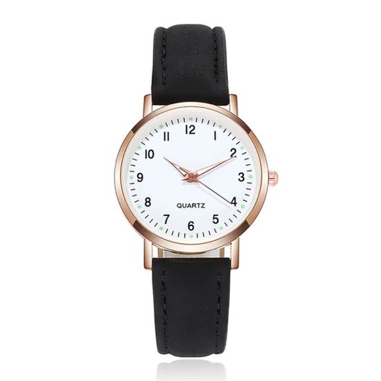 LGT JWLS Montre Femme avec Apparence Simple et Détails Lumineux Zwart