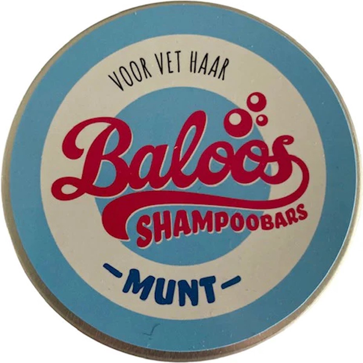 Shampoobar Munt 3x 60gr in handige opbergblik