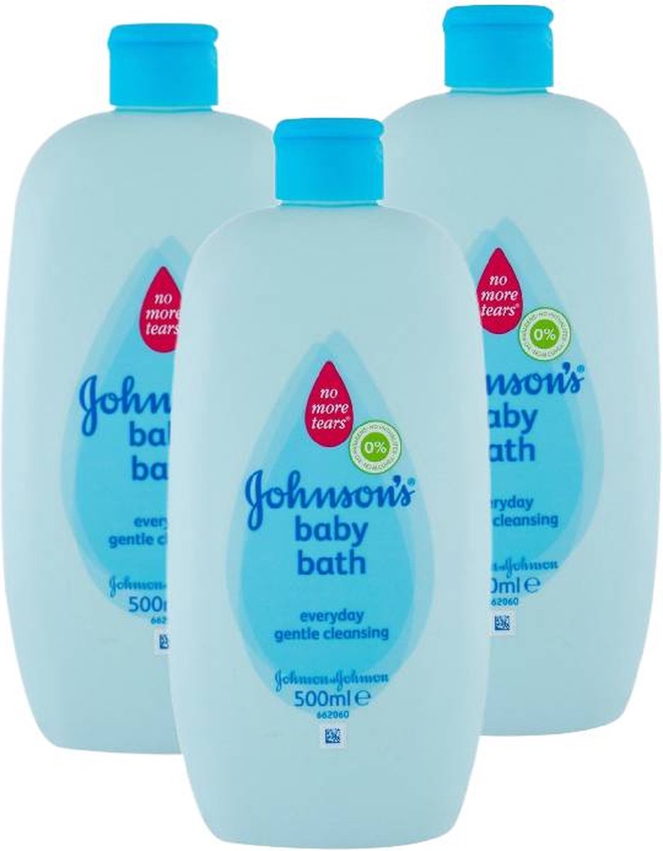 Goedkoopste Johnson's Baby Bath - Badschuim - No More Tears - Mildest Ever - 3x 500ml
