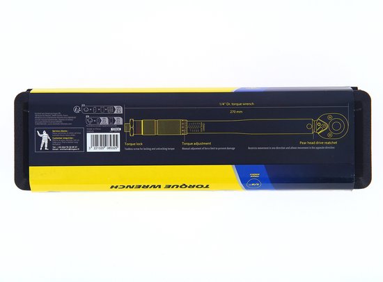 Facom R.208-25PB Momentsleutel 1/4 met vaste ratel 5-25 Nm