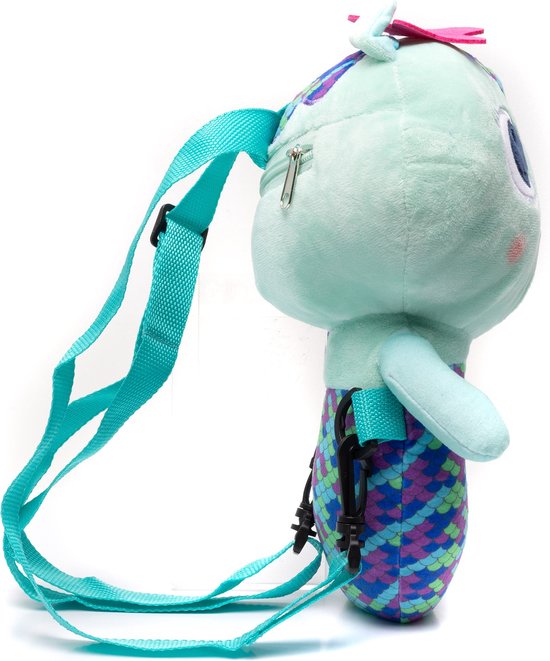 Gabby's Poppenhuis - Meerminkat - Rugtas - Pluche - Knuffel voor Kinderen - 35 cm