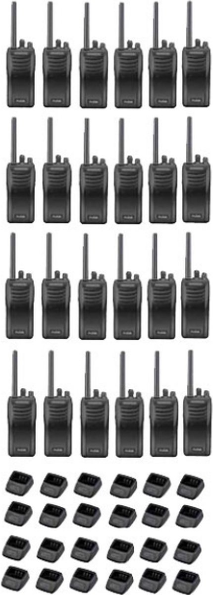 Set van 24 stuks Kenwood TK-3501 PMR446 met tafelladers