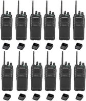 Set van 12 Kenwood TK-3701D IP55 Portofoon met tafellader