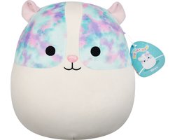 foto van Squishmallows - Rhys - Guinea Pig w/Multicolored Eyepatches 30cm pluche