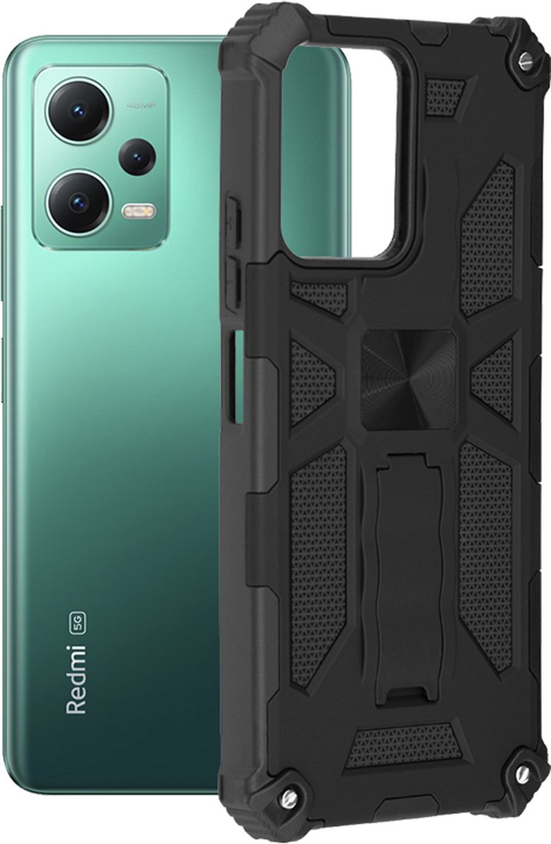 Techsuit Blazor Back Cover voor Xiaomi Poco X5 / Redmi Note 12 5G - Zwart