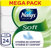 Papier toilette hybride doux Nalys en papier aluminium recyclé à 80% 2 couches 24 pièces