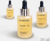 SKINTONE SKIN - Vitamine C 20% Serum Booster - Met Vitamine E & Hyaluronzuur - Gezichtsserum - Collageen - Anti Rimpel - Anti Acne - Tegen Pigmentvlekken - 30ml – Vrouwen – Mannen – Gezicht – Vitamin – verzorging – Puisten - Puistjes