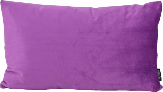 Foto: Velvet violet long kussenhoes fluweel polyester 30 x 50 cm