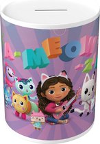 Tirelire Métallique Gabby's Dollhouse – Pour Enfant, Design Coloré, Licence Officielle