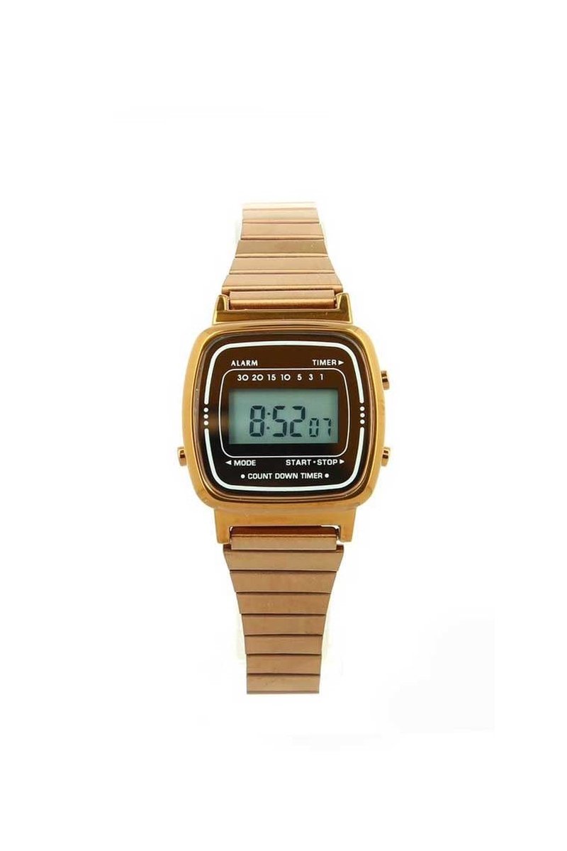 Horloge Old Skool Mini Brons - Ernest - Inclusief Batterij - Volledig RVS - Dames