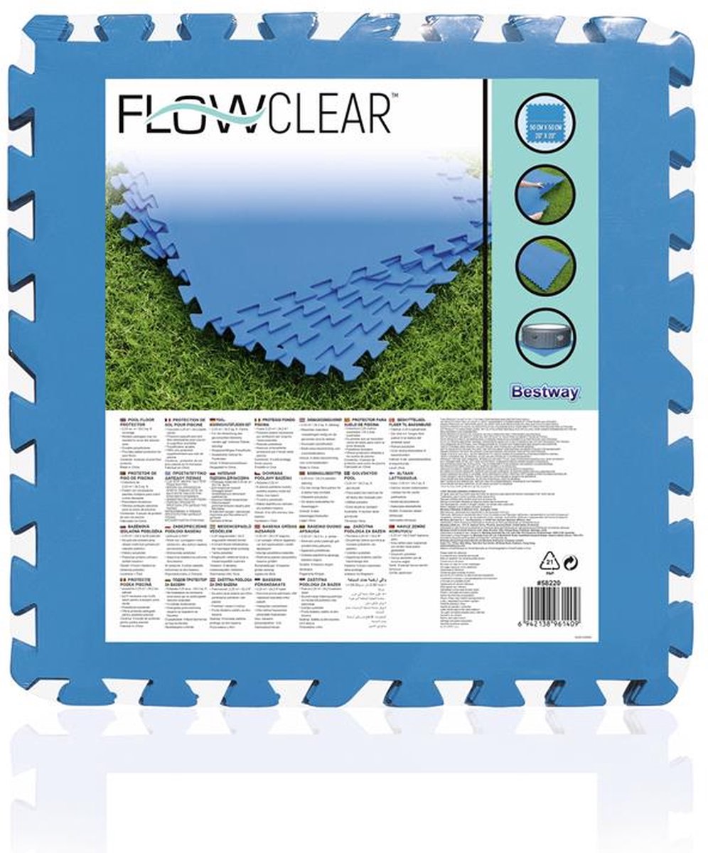 Bestway Flowclear zwembadtegels - 50 x 50 cm