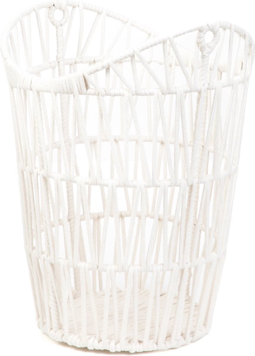 Goedkoopste Homla Badkameremmer | LAELIA | gevlochten wit | 21x21x38 cm | 877990