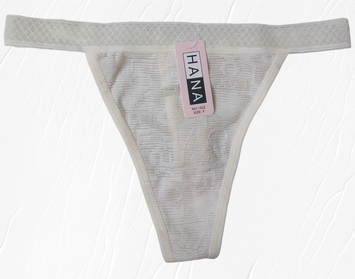 Hana 1422 string crème taille unique XS-L bol