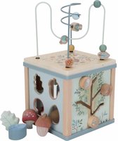 Bol.com Little Dutch Houten Activiteitenkubus - Forest Friends FSC aanbieding