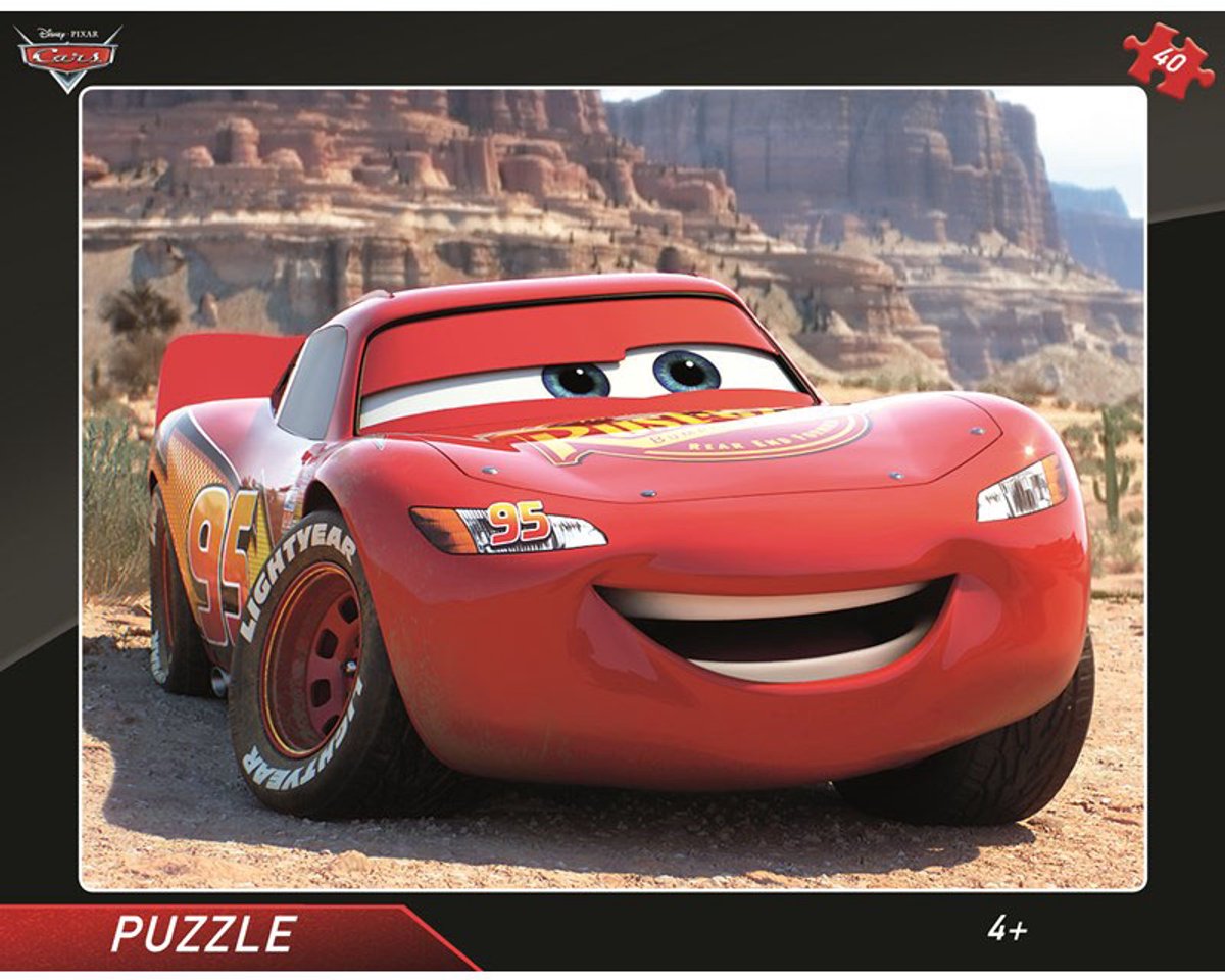 Dino frame puzzel Cars 40pcs
