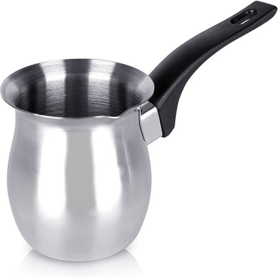 Melkverwarmer, brede toepassing Stevige duurzame roestvrijstalen Turkse koffiepot voor kantoor voor kamperen voor thuis