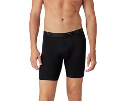 2-pack extra lange pijpjes boxershort heren - Microfiber heren ondergoed - Kruipt niet op - Tegen schurende benen - Sport ondergoed mannen - S - Zwart