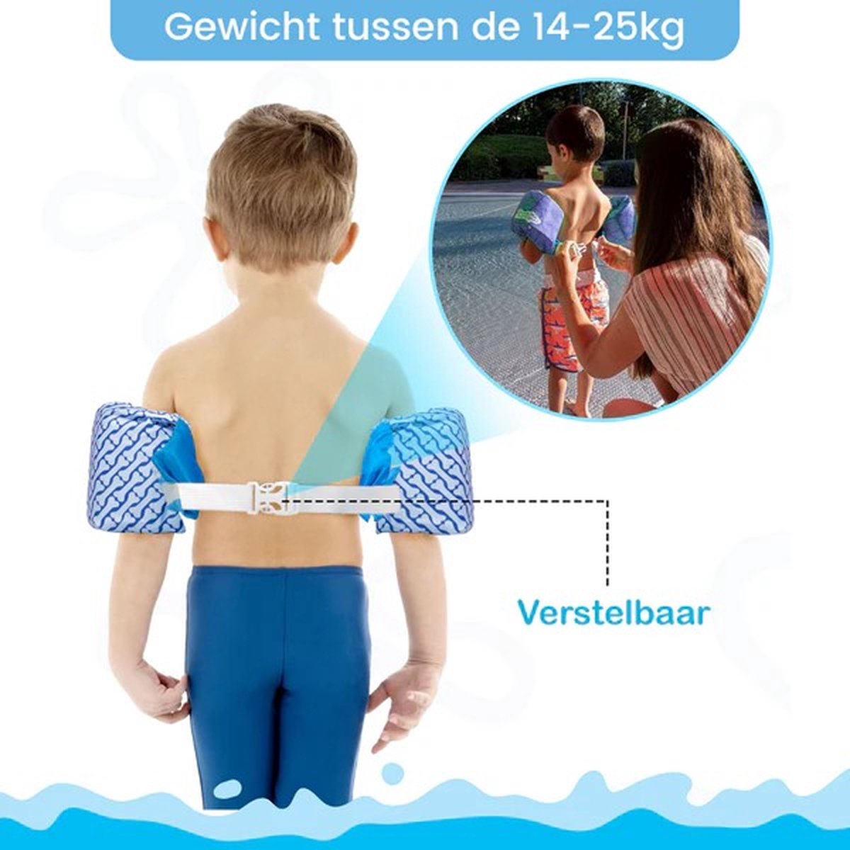 Zwemvest Kinderen - Puddle Jumper Deluxe - trendy Design - 14 tot 25 kg - 2 tot 6 jaar - Zwembandjes - Zwemvest kind - Blauw - Paw Patrol — afbeelding 2