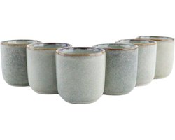 OTIX Espresso Kopjes - Set van 6 - Koffiekopjes - 80ml - Mokken - Aardewerk - BEECH OTIX Espresso Kopjes - Set van 6 - Koffiekopjes - 80ml - Mokken - Aardewerk - BEECH