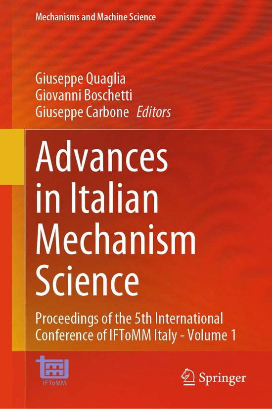 Mechanisms and Machine Science 163 - Advances in Italian Mec ... - cover