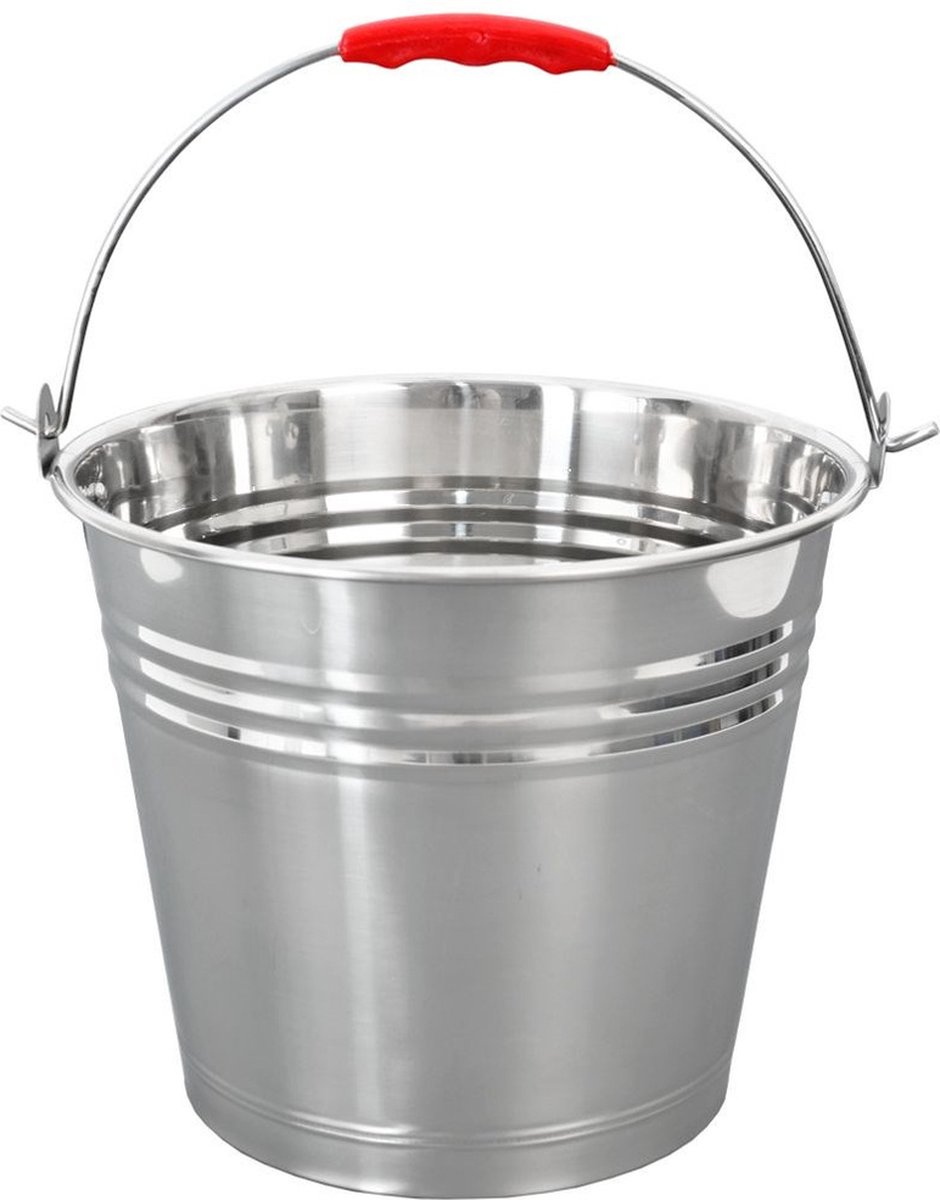 Goedkoopste Emmer voor Voedsel Roestvrij Staal 12 l - Voedselemmer - Keukenemmer - Melkemmer