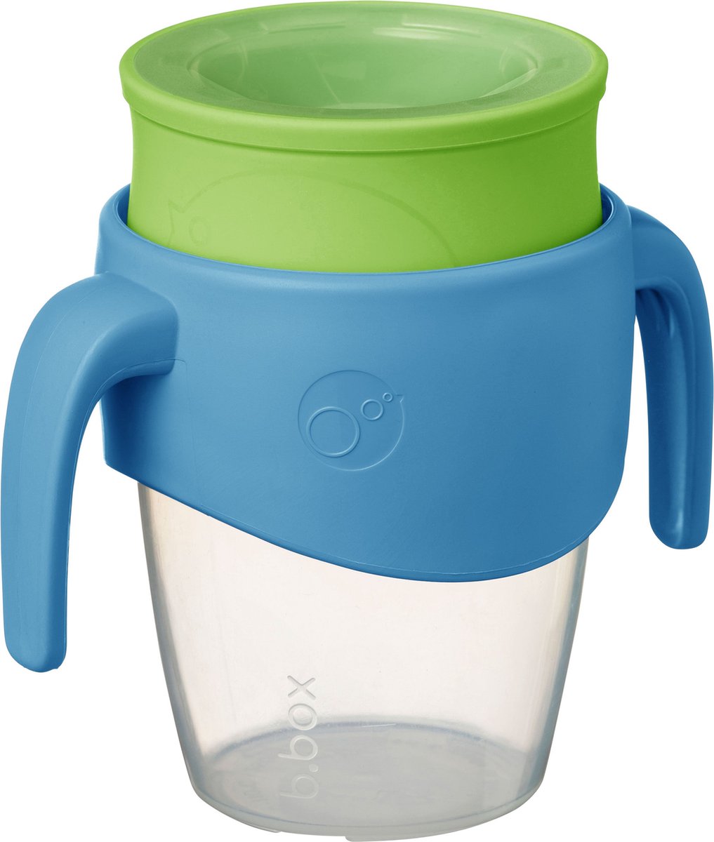 Goedkoopste b.box 360-Beker | Peuterbeker en Trainingsbeker met Siliconen Drinkrand | Morsbestendig Vergrendelingsmechanisme voor Onderweg | Vaatwasserbestendig | 250 ml