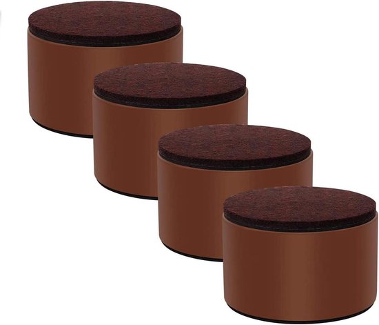 Alnicov 4pcs 2 Lift Furniture Boosters Carbon Steel Bed Risers, 2.36