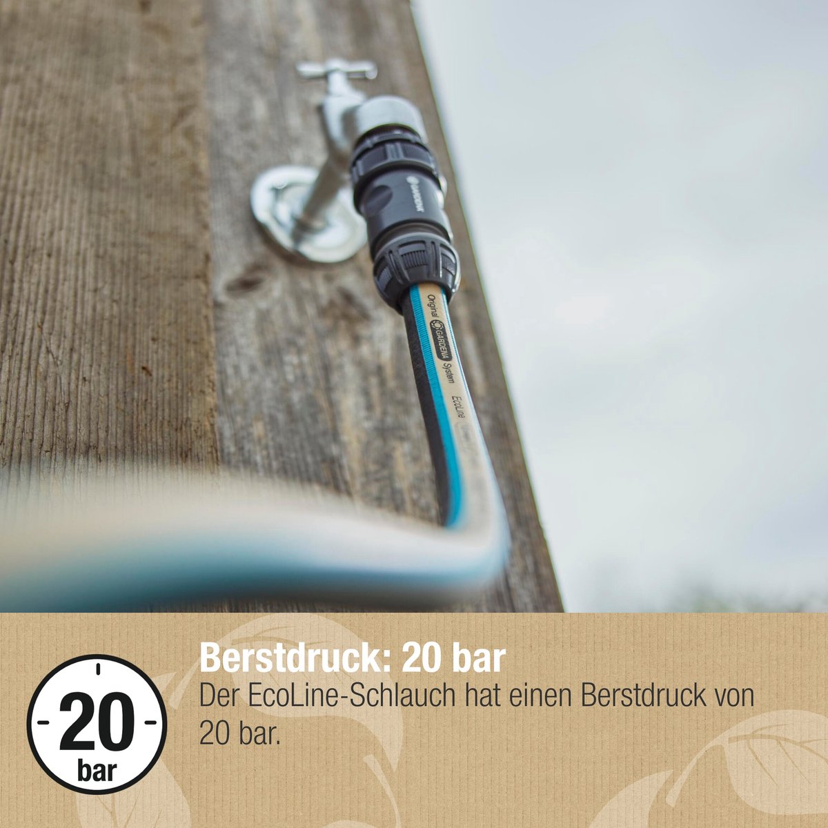 Gardena EcoLine Kit tuyau d'arrosage 20 m - 13 mm (1/2)