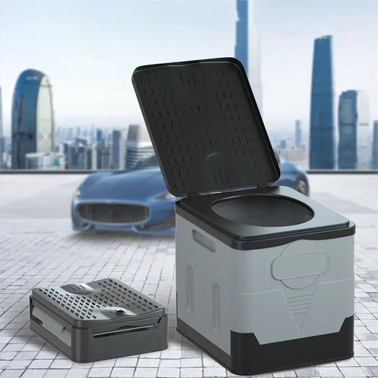 Toilet - WC - Toiletemmer met deksel - Draagbaar toilet - Camping WC - Toilet - Mobiel toilet - Opvouwbaar toilet - Toiletemmer - Draagvermogen 300 kilo - 25 Liter - Geen chemisch toilet — afbeelding 3