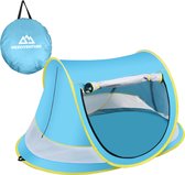 Bol.com NEEDVENTURE® Baby Strandtent - Pop Up Tent - Strandtentje - Windscherm Strand - Camping Strandtentje - Speeltent - Blauw aanbieding