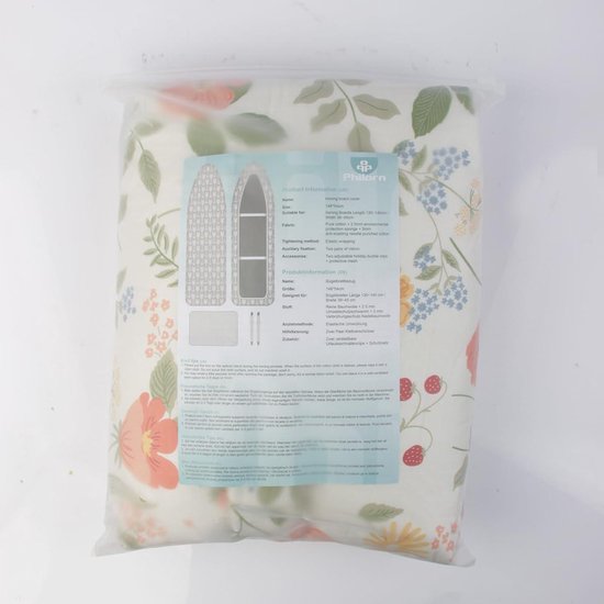 Jeiento Rode strijkplankhoes, polkadot-strijkplank, volledige grootte, beschermende vervangende hoezen met haak- en lussluitingen, 15 x 54 cm, polyester strijkhoezen, 30 x 137 cm