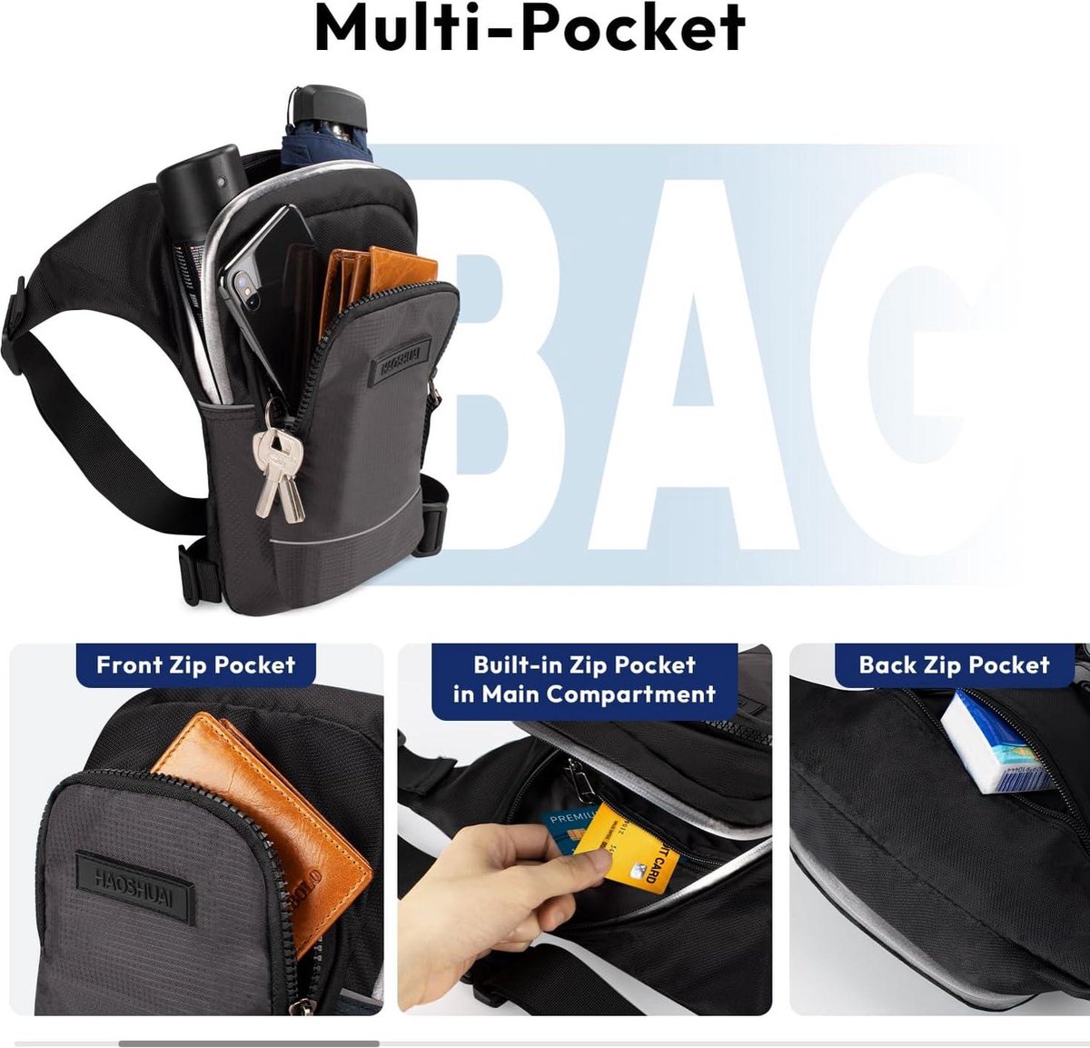 Borsa Mtb Marsupio Bici FOX HIP PACK PE23 Nero Zainetto Lombare