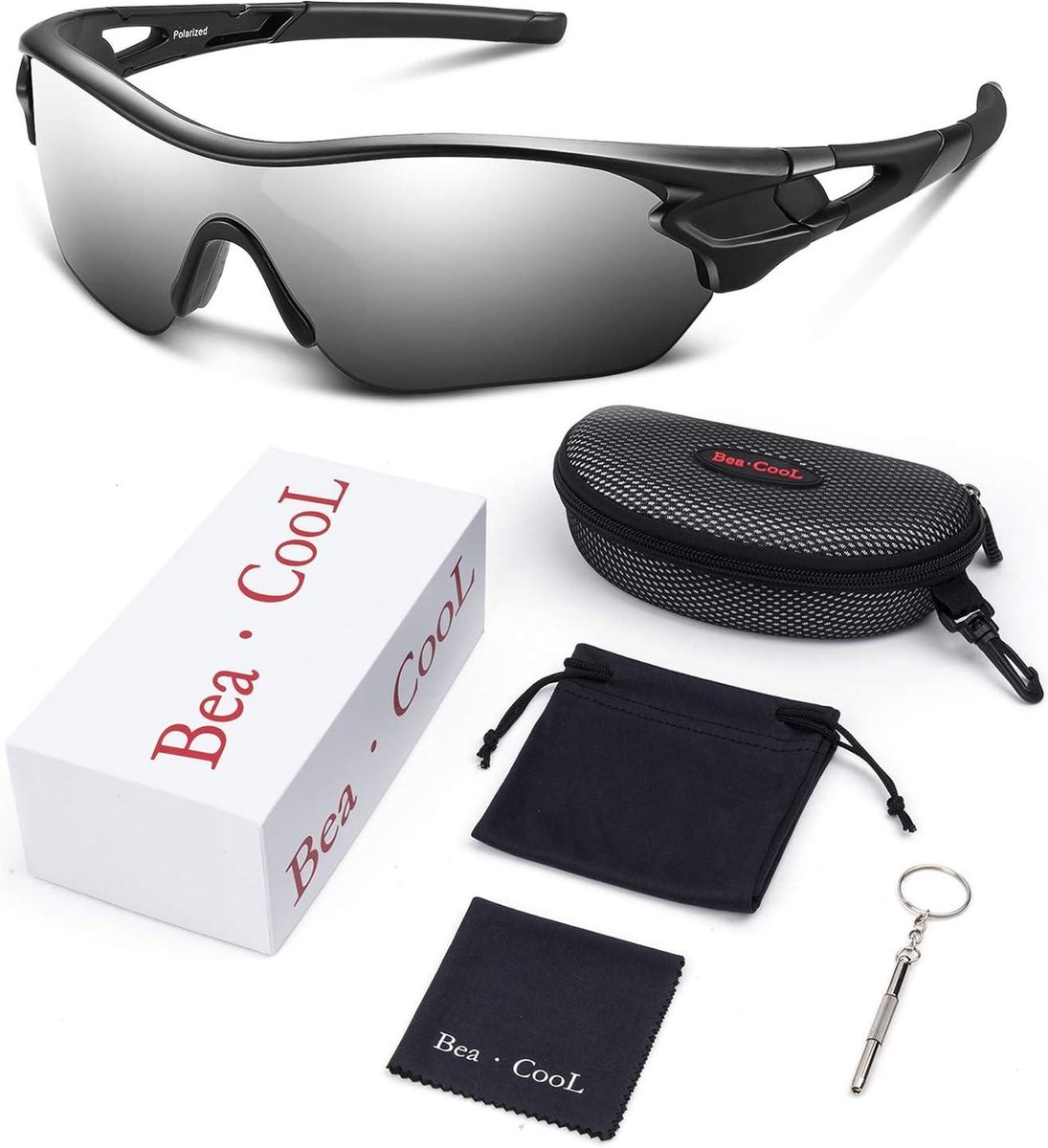 Lunettes De Soleil Polarisées BEACOOL Homme Femme - Sport Baseball Cyclisme Pêche Golf, UV400 TAC