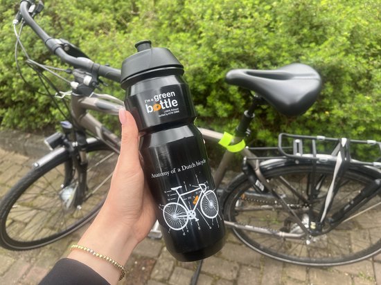 Retulp Bidon Fiets - Bio Bidon - Sport - Bidon - Waterfles - Drinkfles - Bicycle - Suikerriet - 750 ml - Zwart — afbeelding 3